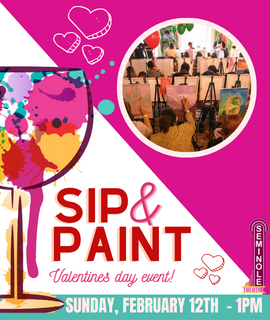 Sip and Paint Valentine's Day Edition