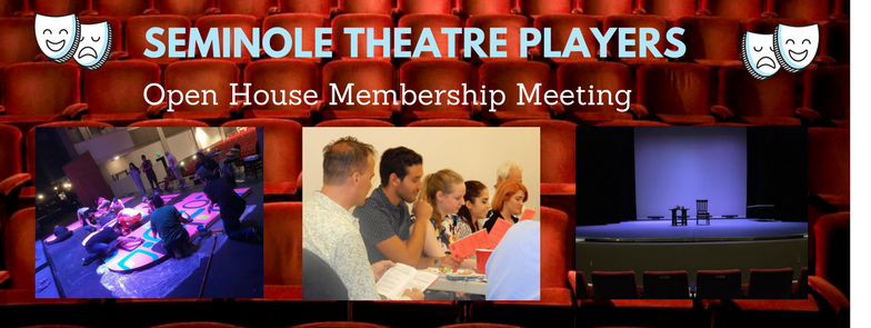 seminole theatre players open house banner