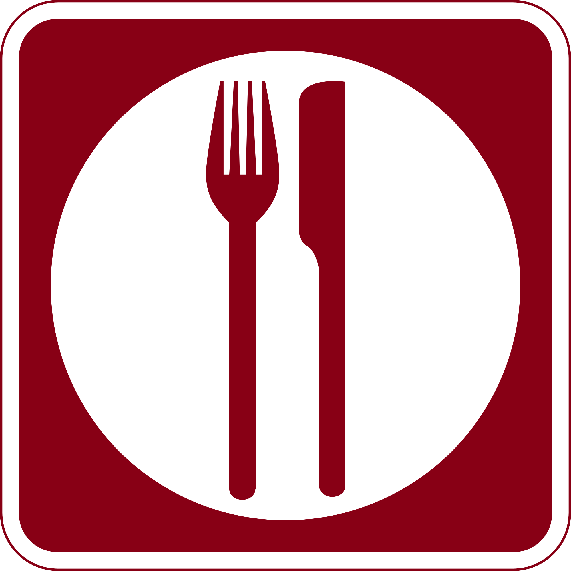 RM 050 Food sign.svg